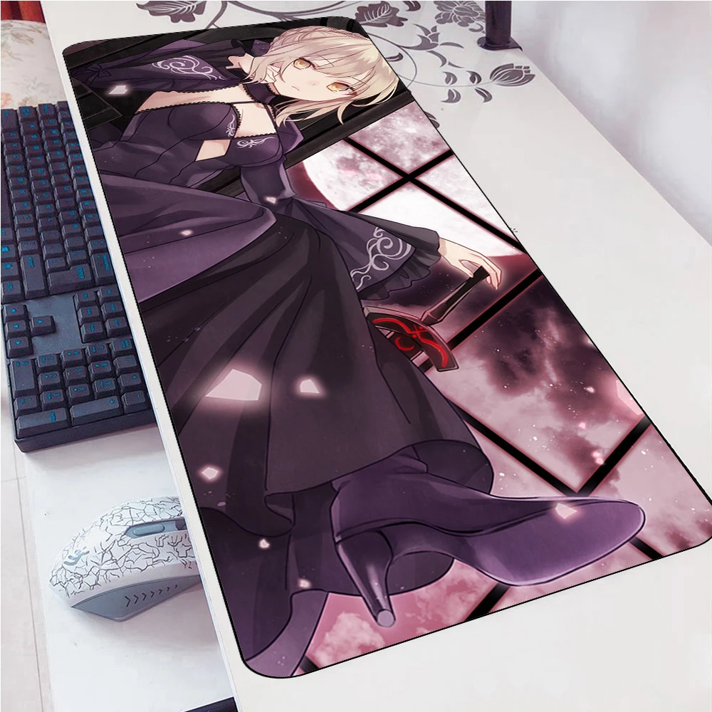 

Saber Alter Mousepad 900x400x2mm Boy Gift Computer Mouse Mat Gamepad Pc Gamer Gaming Mousemat Fate Desk Pad Office Padmouse