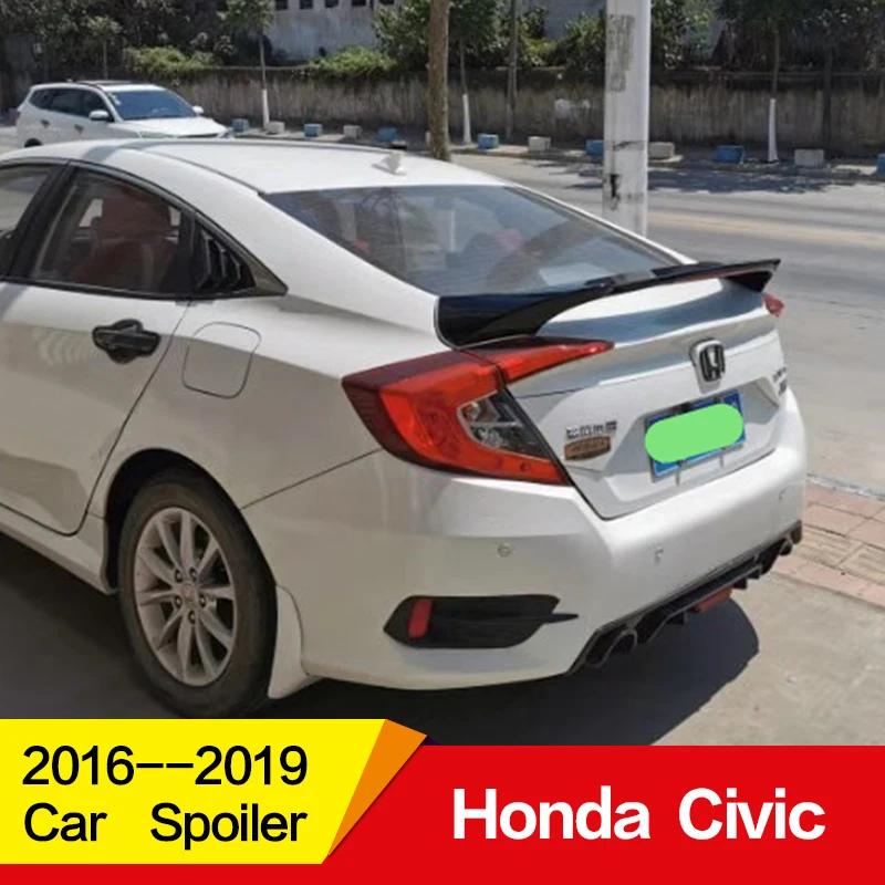 Используется для Honda civic спойлер год ABS Материал заднее крыло автомобиля с цветным GT стиль аксессуары автомобиля refitt