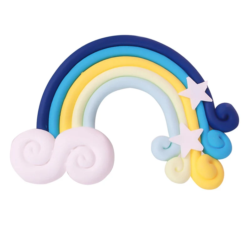 Rainbow Cloud Cake Topper Unique Cupcake Wrapper Wedding Party Birthday Decor Birthday Party Wedding Favor Supplies