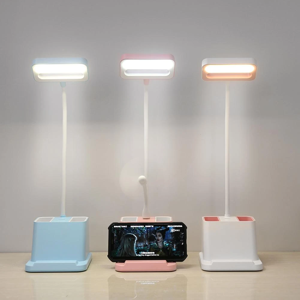 Dimmable Led Desk Lamp Standard Paragraph Multi Function Modern Usb Rechargeable Touch Table Light For Children Reading Desk Lamps Aliexpress