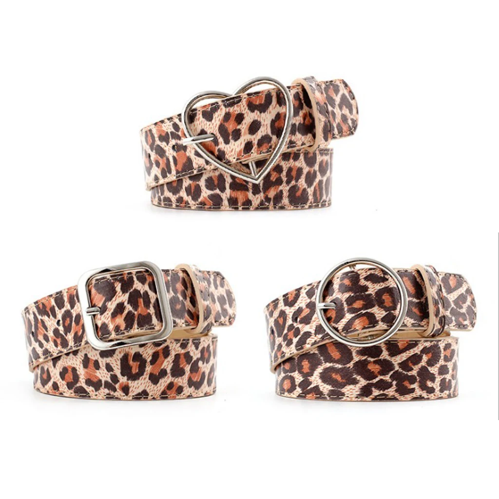 Fashion Women's Leather Leopard Print 