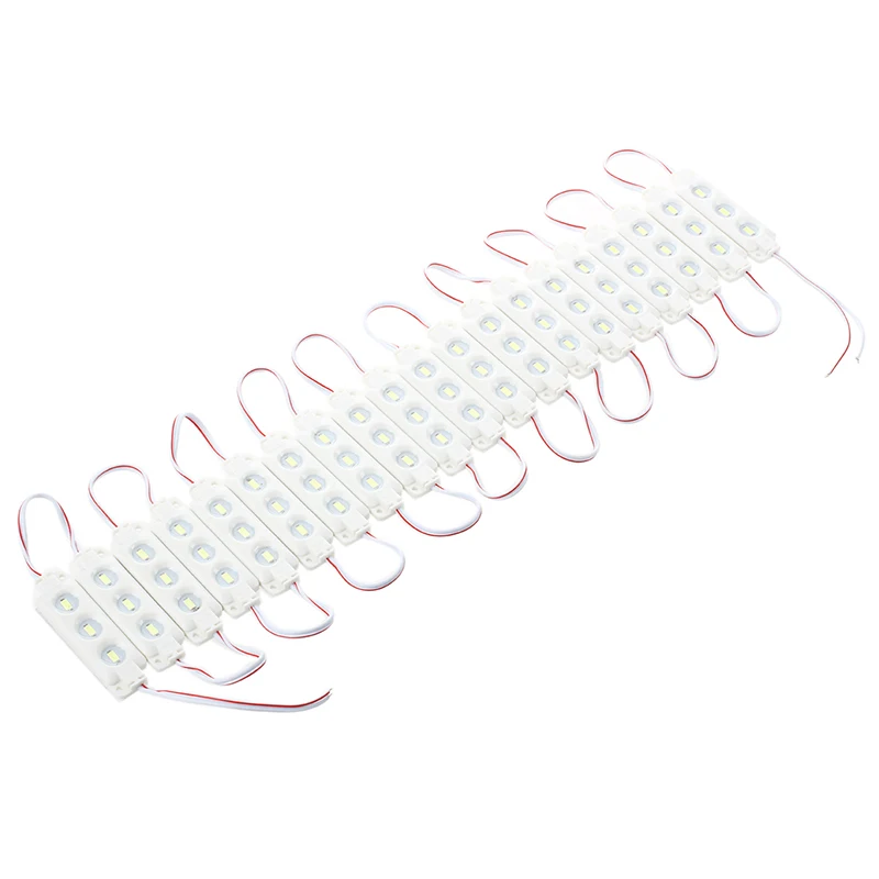

20 5730 SMD 3-LED Module White Waterproof Modules 12V DC