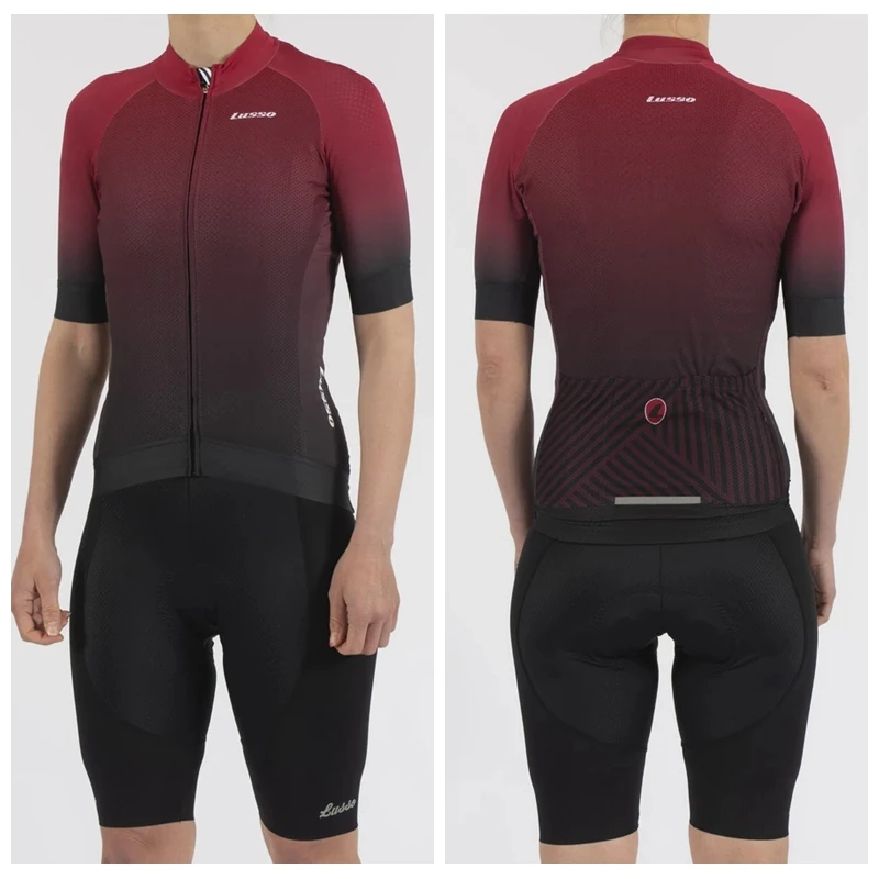 sets LUSSO Летняя женская велосипедная одежда, одежда для гонок, одежда для велоспорта, Ropa Ciclismo, комплект для девочек, велосипедная майка, комплект для езды на горном велосипеде - Цвет: sets