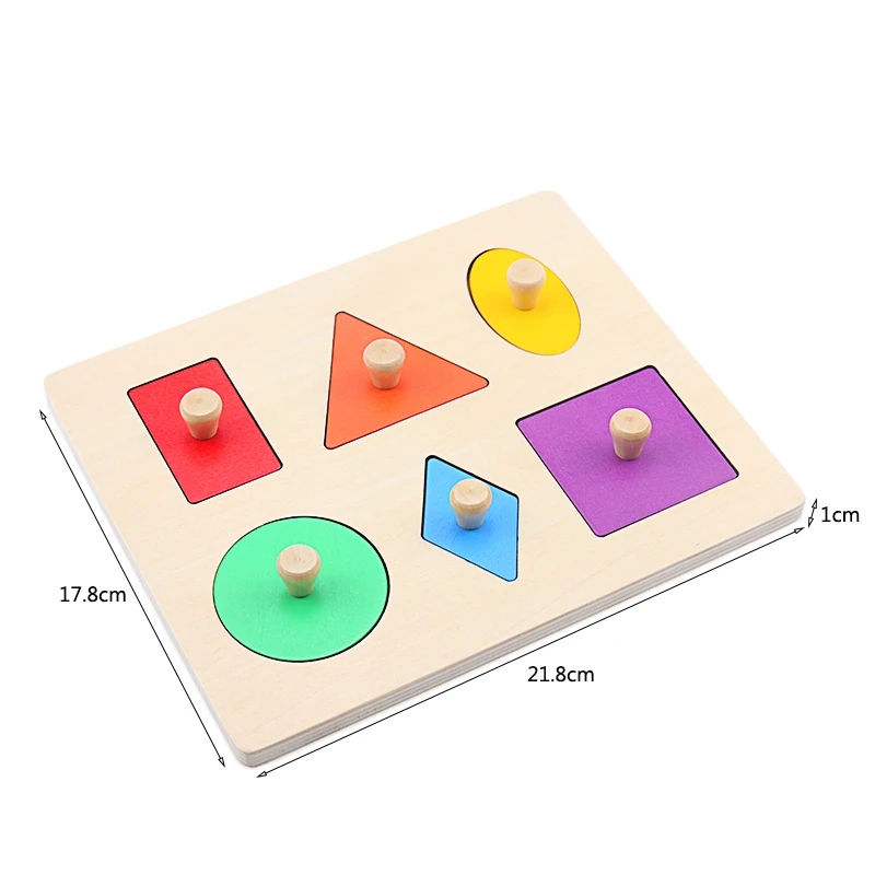 Montessori Sensory Toy Wood Shapes 