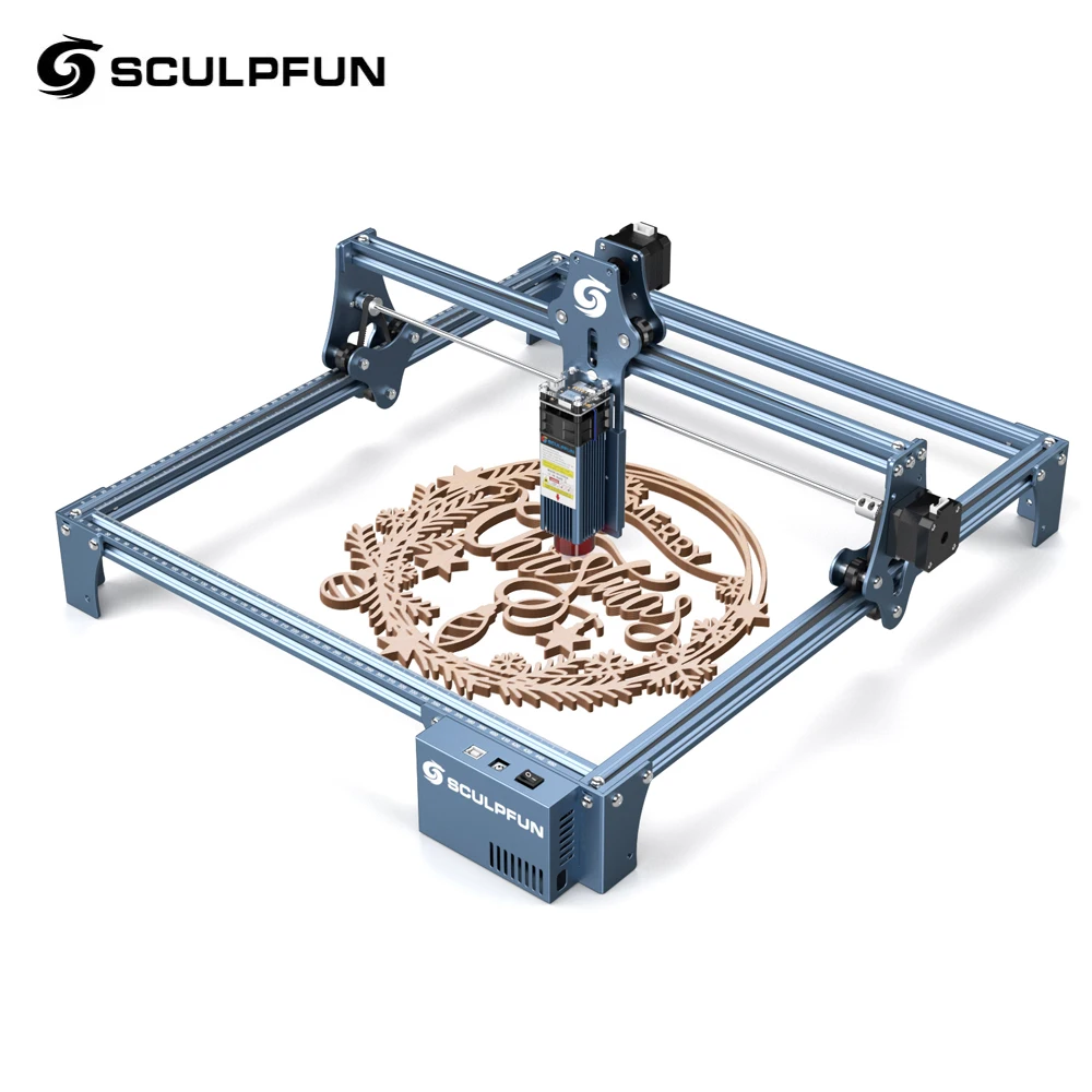 SCULPFUN S9 90W effect Laser Engraver CNC Router Desktop DIY Engraving Cutting Machine with 410x420 Large Area |