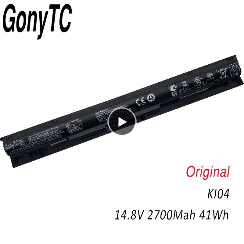 Оригинальный аккумулятор для ноутбука KI04 800049 001 HP Pavilion 15 ab292nr 14 ab000 17 g000 ~ g099 HSTNN