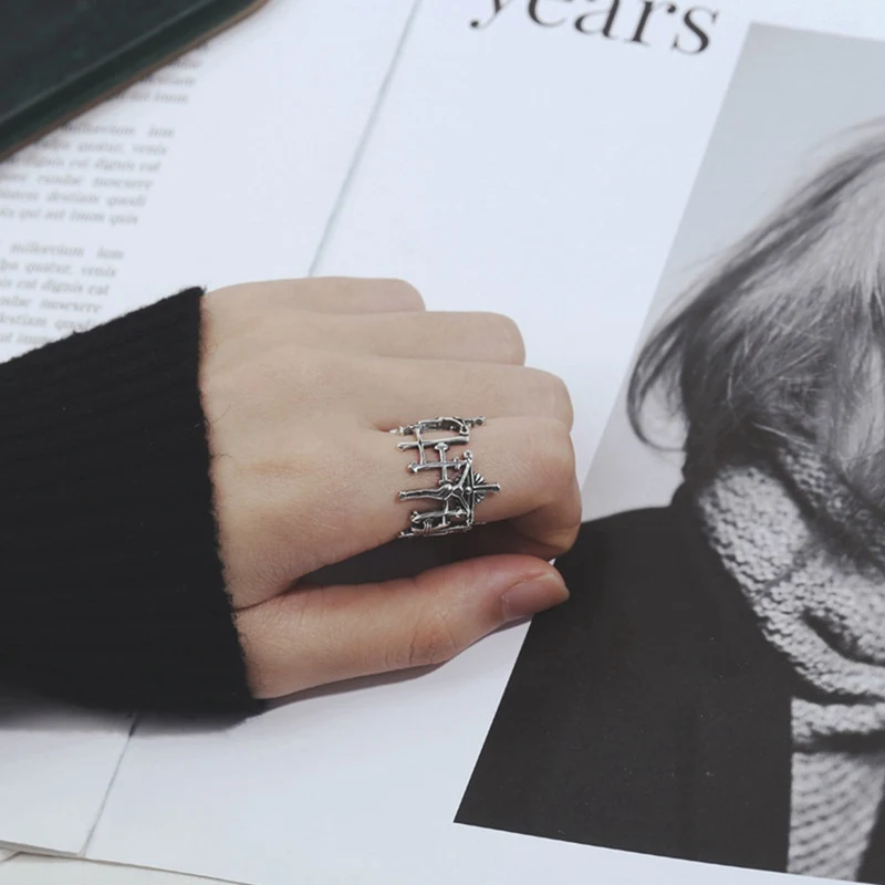 Women Retro Antique Jesus Cross Open Rings Love And Redemption Jewelry For Women Girls Gift Party Accessories finger ring jewelry accessories adjustable rings opening ring