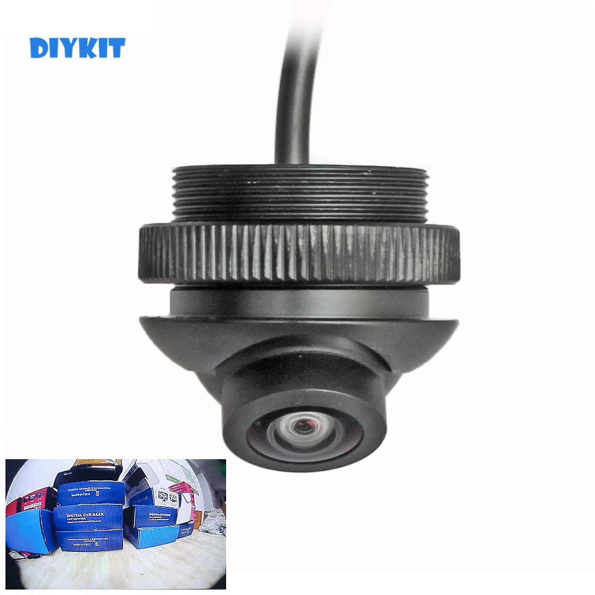 

DIYKIT Waterproof 180 Viewing Angle HD Car Camera Night Vision for Front / Rear / Side View Reversing Backup Camera