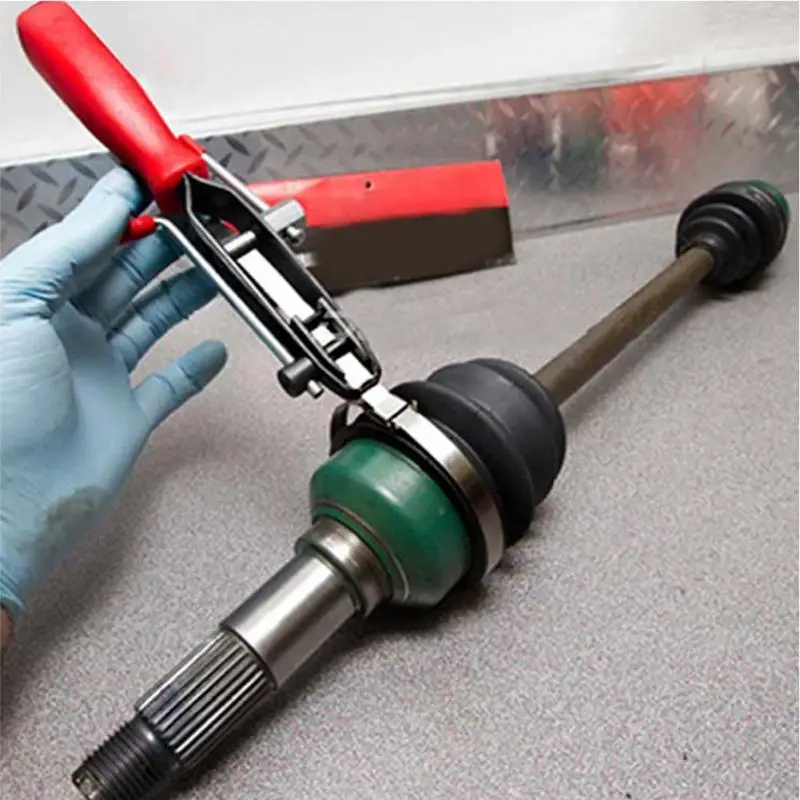 

2Pcs Auto repair Tools Cable Type hose clips Clamps +CV Joint Clamp Banding Install Tool for tire repair Clamp Removal Plier Set