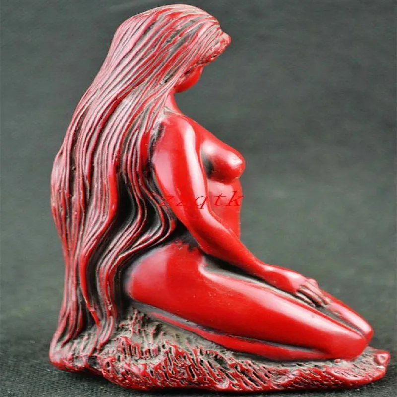 Collection decorative handmade Red Coral beauty nude statue