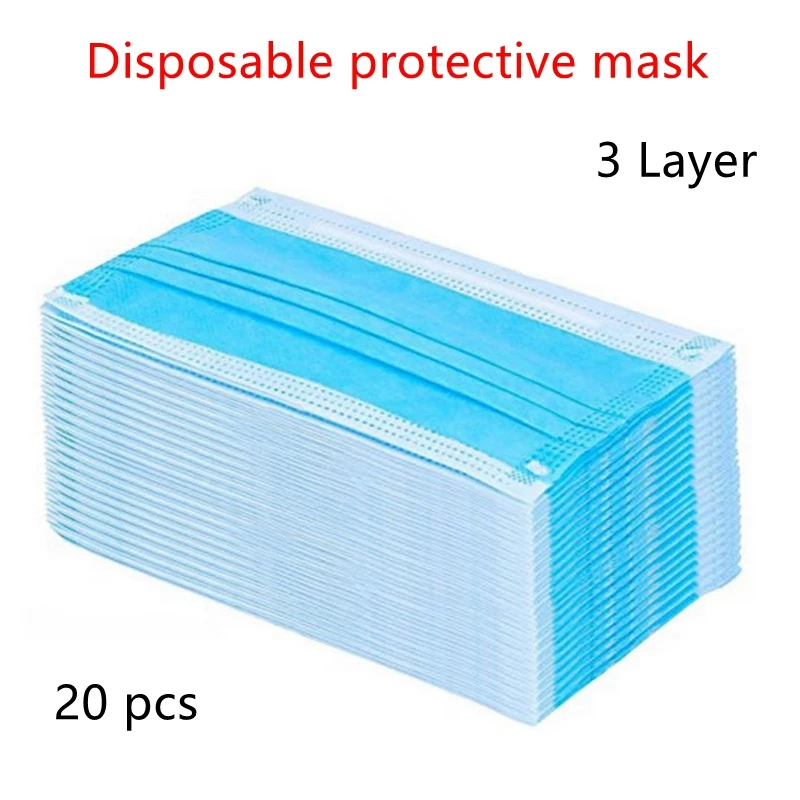 

High Quality 3 Layer Disposable Activated Carbon Prevent Anti Formaldehyde Bad Smell Bacteria Proof Face Mouth Mask instock