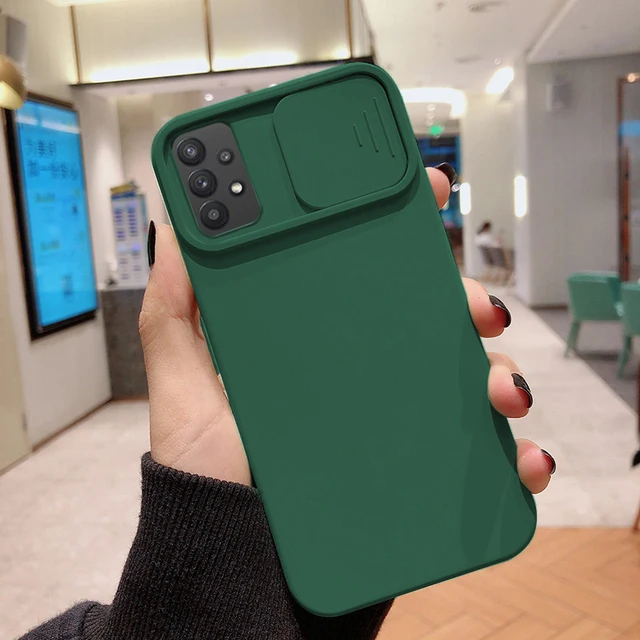 A52 Case For Samsung A51 A32 A12 S21 S20 FE Case Silicon Funda Samsung A31 A52s 5G A72 A02 A03S A22 A42 A22 M32 M22 Matte Covers Green