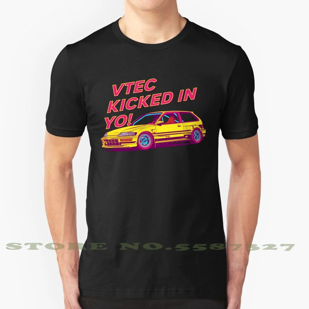 Модная Винтажная Футболка Ef9 футболки Ef Kanjozoku Vtec Jdm Car японская гонка гоночная