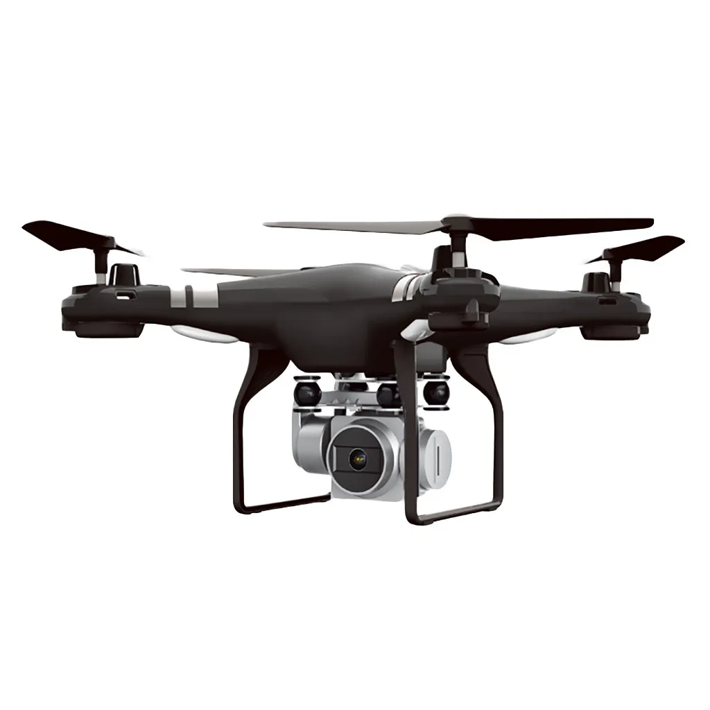 BK RC самолеты X52 Регулируемый широкоугольный 1080p 5MP HD камера WiFi FPV Live Quadcopter Дрон W805 - Цвет: BK
