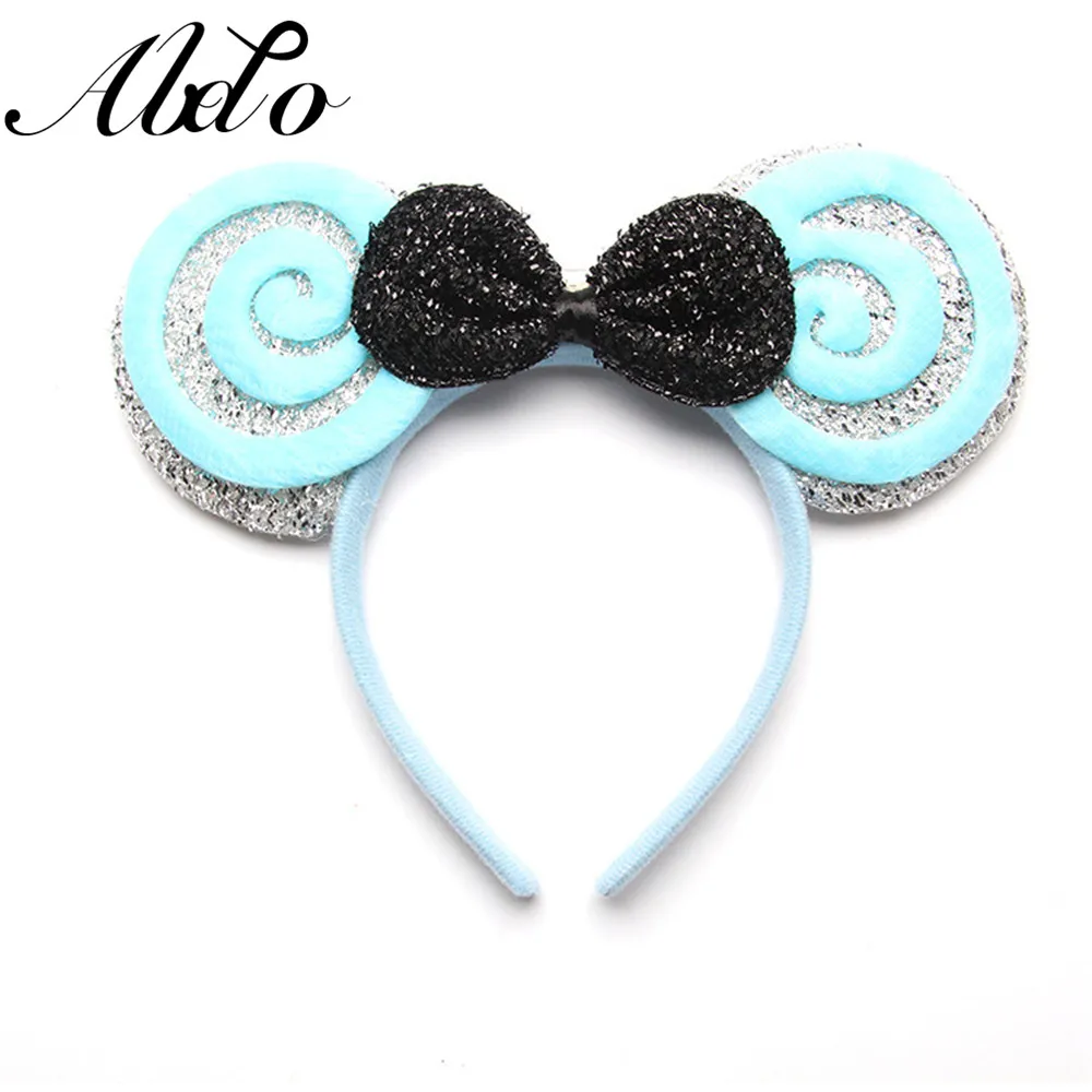 ABDO Hot Sale Big Bow Sequins Children's Hairband Mouse Ears Kids Hairbands For Girls Headwear Photo Shoot Girl Hair Accessories Baby Accessories