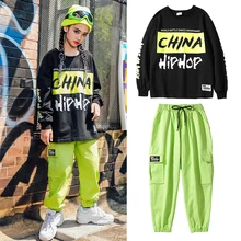 Детский костюм для джазовых танцев, одежда, стиль, хип-хоп одежда для девочек, детские костюмы для выступлений, сцены, DQS3490