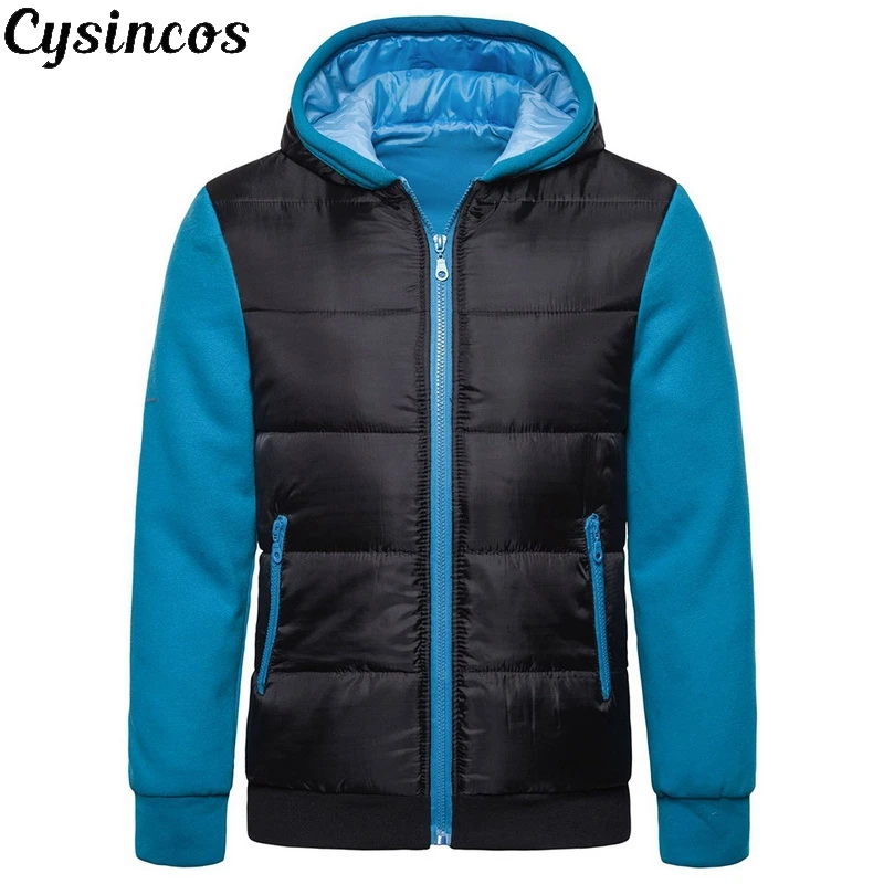 CYSINCOS новинка 2019 мужская зимняя куртка пальто качественная с хлопковой