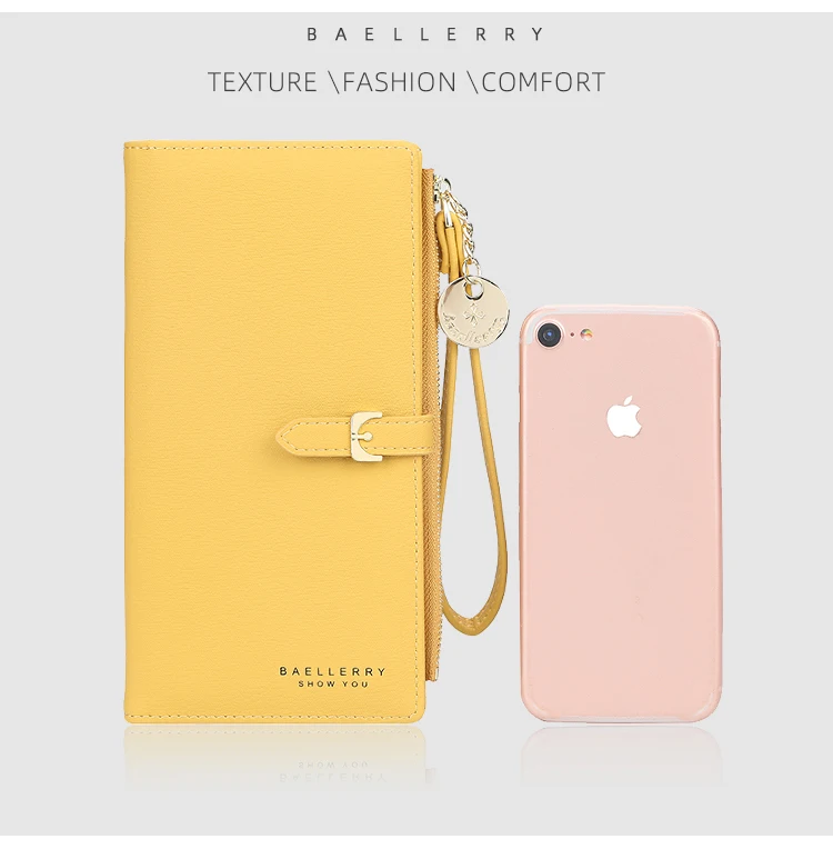 Baellerry, Длинный кошелек, женские кошельки, модный кошелек для монет, Женский держатель для карт, кошельки, высокое качество, клатч, сумка из искусственной кожи, кошелек для денег