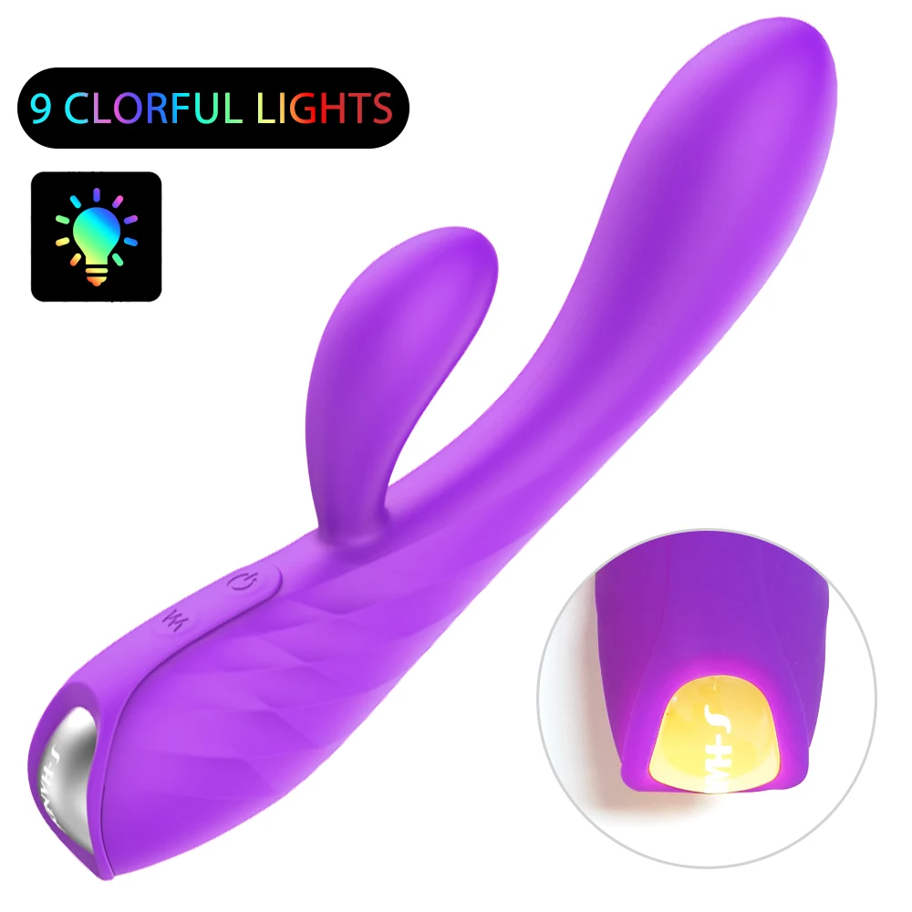 PHANXY G Spot Dildo Rabbit Vibrator for Women Dual Vibration Silicone Female Vagina Clitoris Massager Sex Toys For Women (1)