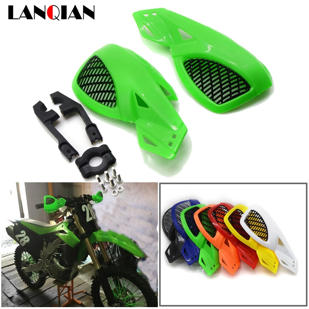 Защита рук мотоцикла 7/8 ''22mm Handbar для Kawasaki dirt bike KX KLX KFX KDX 65 80 85 125 250 250 450 450 150 F/R/S