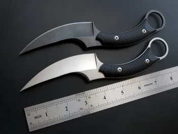 

C1490 Forge Fixde Blade Knife D2 Blade plastic+D2 Handle Outdoor Straight Knives Camping Survival Tools Hunting Knife Newest