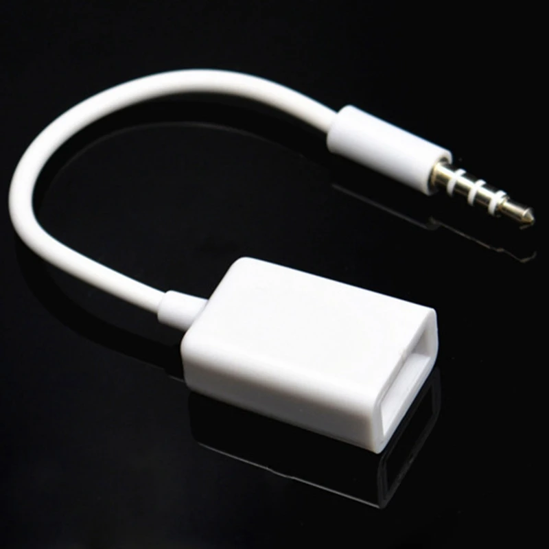 

USB Data/Charging Adapter Cable 3.5mm AUX Audio Plug Jack to USB 2.0 Male Charge Adapter Cable