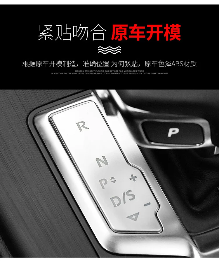 Покрытие АБС Кнопка яркие наклейки для Audi 17-18 A4L Центральная кнопка управления Кнопка разблокировки двери SMD для украшения интерьера