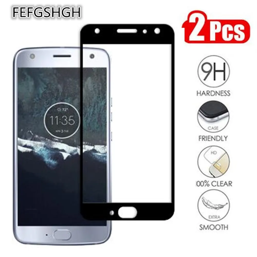 

2 Packs Full cover Tempered Glass For Motorola Moto X4 Screen Protector 9H Phone Protective Glass On Moto X4 MotoX4 X 2017