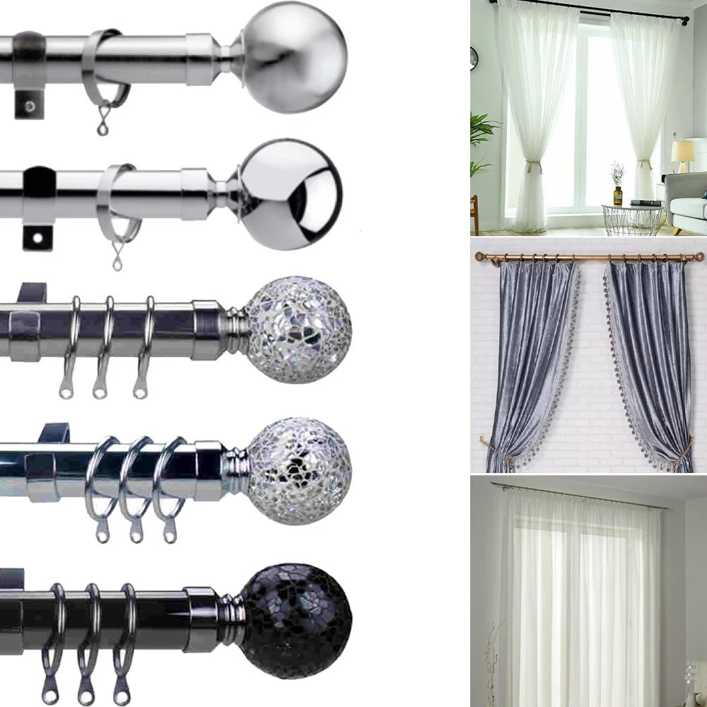 tension rod curtains