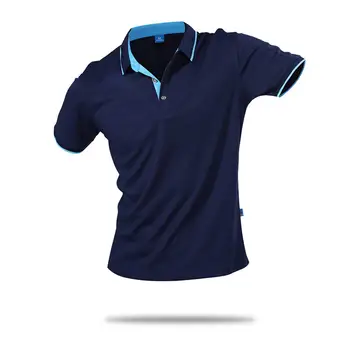 

Unisex Casual Classic Solid Color Polo Shirts Short Sleeve Quick-Dry T-Shirt