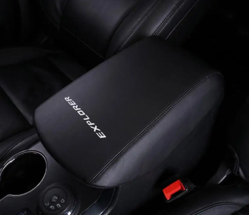 Автомобильный подлокотник кобура из искусственной кожи 3 цвета для Ford Explorer аксессуары для автомобиля-Стайлинг