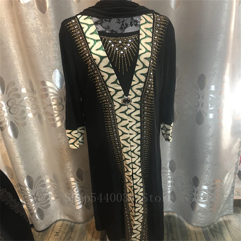 Женский мусульманский абайя платье черный элегантный груши турецкий исламский Рамадан молитва одежда Ближний Восток леди кардиган кафтан - Цвет: Color4