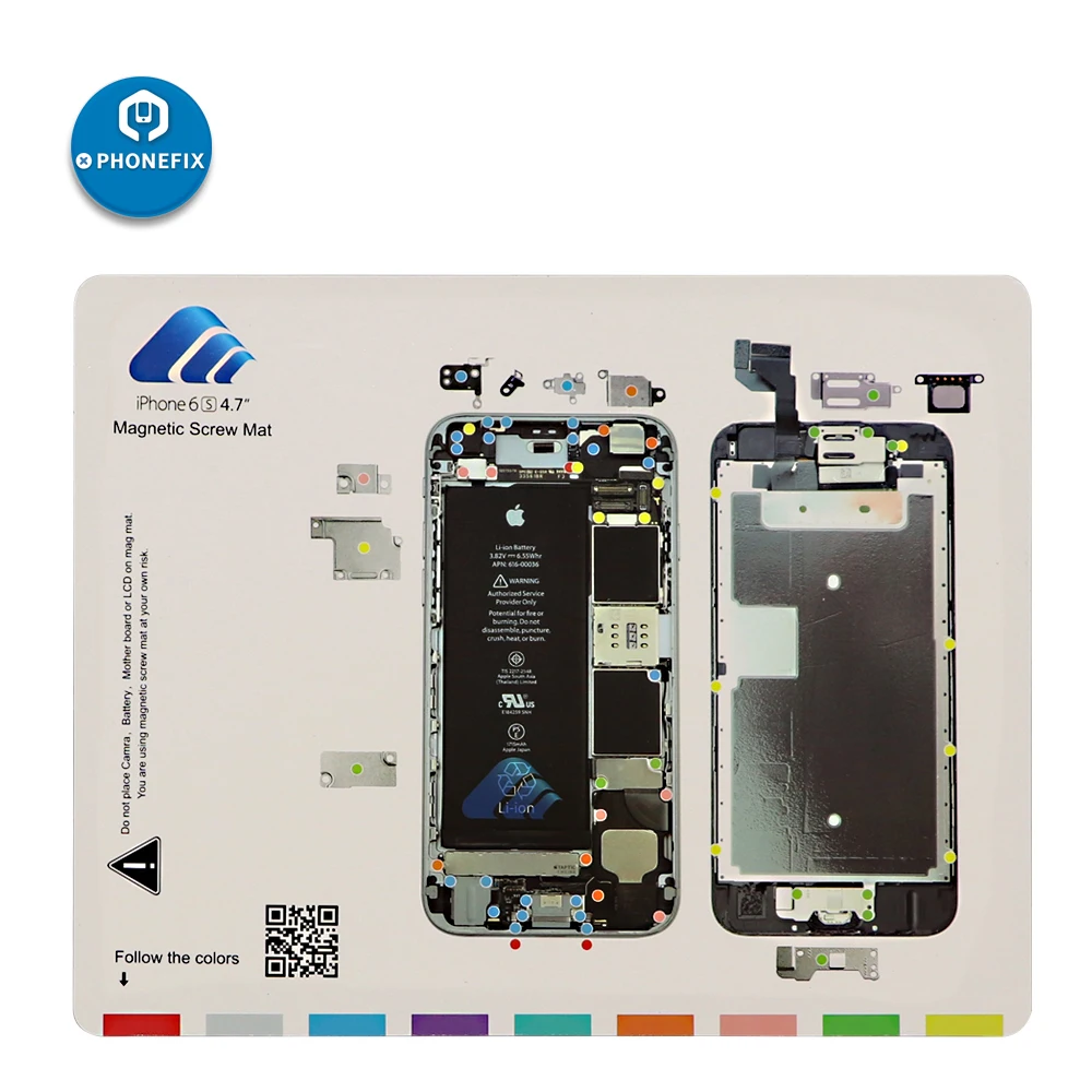 Магнитный коврик для винтов ремонта электроники iPhone 8 8P 7 7P 6 6S 6P 6SP|repair pad|screw matmagnetic