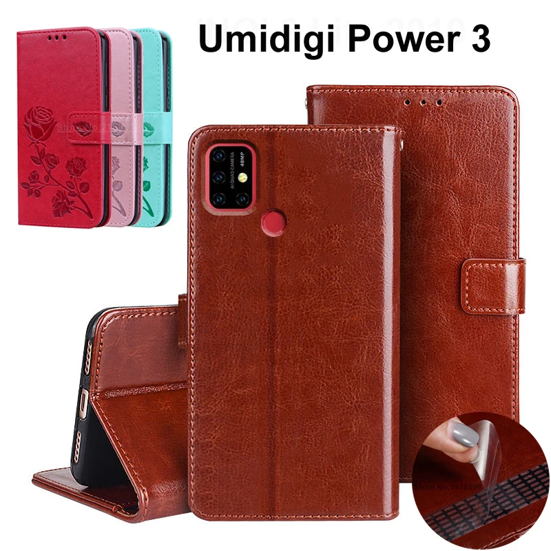 Роскошный чехол-кошелек для UMIDIGI power 3 из искусственной кожи в стиле ретро, откидная крышка, стильные магнитные Чехлы, ремешок Umi power 3, чехол-книжка