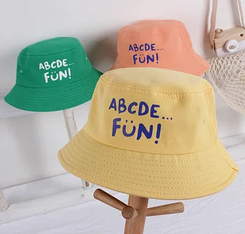 

WLG Baby Fashion Hats Kids Photography Props Spring Summer Letter Printed Sunhat Boys Girls Casual Hat for 2-8 Years
