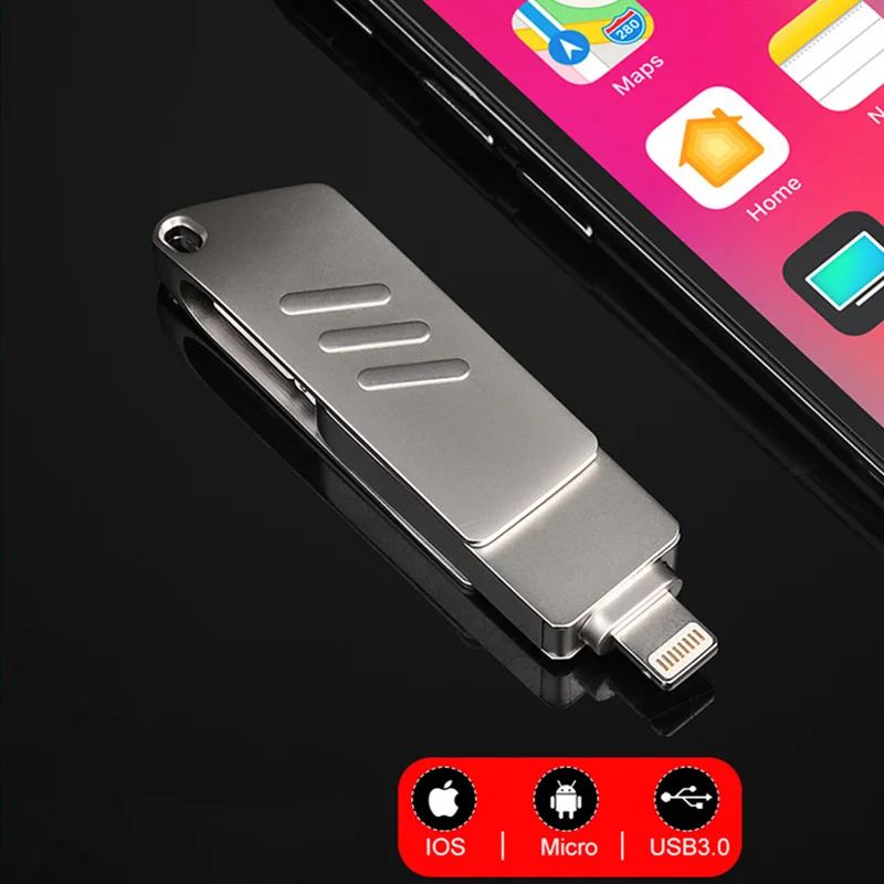 Флэш-накопитель USB OTG 128 ГБ оперативной памяти, 16 Гб встроенной памяти, 32 Гб 64 Гб флэш-накопитель флэш-карта Pendrive для iPhone X/8/7/7 Plus/6 Plus/6s/5/SE/ipad
