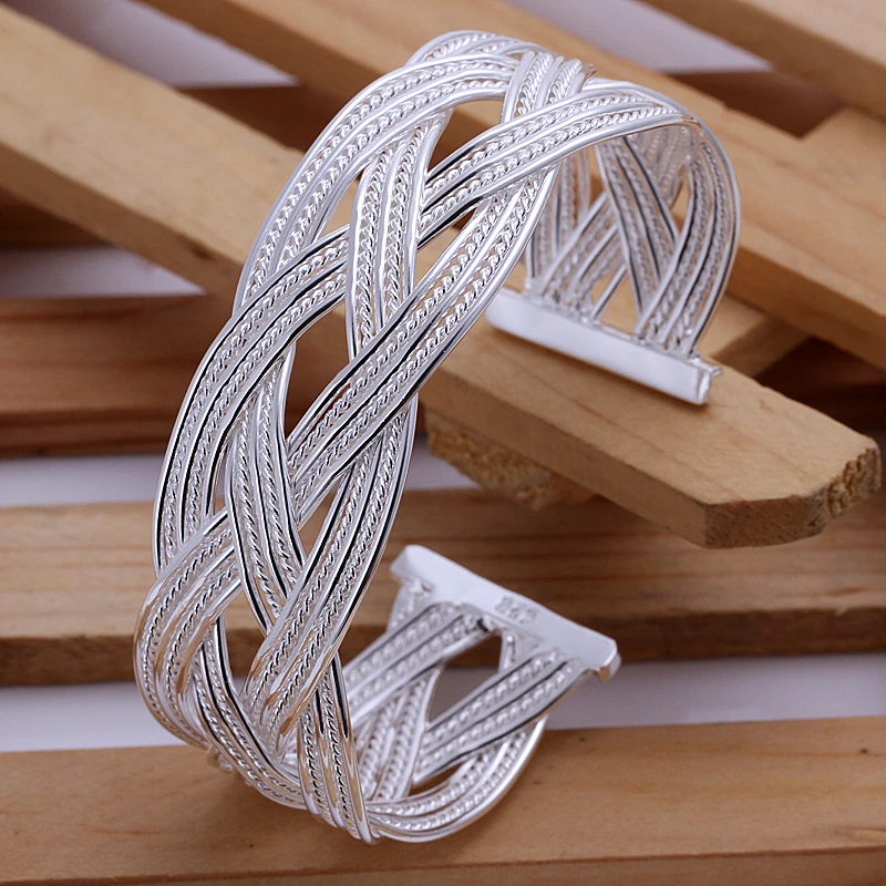 

H1119 Simple Square Bracelet Female Exquisite Platinum Plated Bracelets For Wedding Gift Accessories