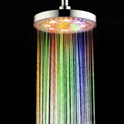 Colorful Colors Yenhome Self-светящийся Топ распылительные спринклеры для экономии воды регулируемый ливень, ванная насадка душа светодиодная высокое Давление накладные опрыскиватели - Цвет: Colorful Colors