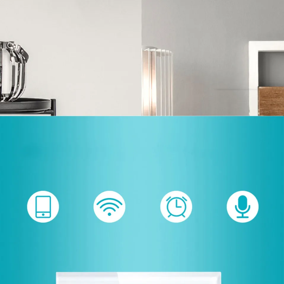 Настенная розетка AVATTO Wi-Fi, стандарт ЕС, голосовой пульт дистанционного управления, розетка, работает с Google Home Alexa IFTTT Tuya, умный дом