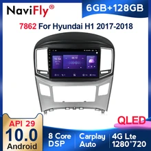 CT23HY48 Doppel Din Stereo Oberschale Adapter Silber für Hyundai H1 ab 2015