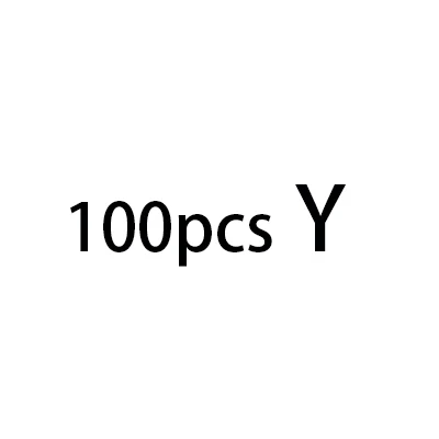 Y 100 шт 8 мм* 8 мм Алфавит английские буквы акриловые буквы куб Прорезыватель бусины индивидуальное имя для сосок, зажим, аксессуары Chupeta - Цвет: Y