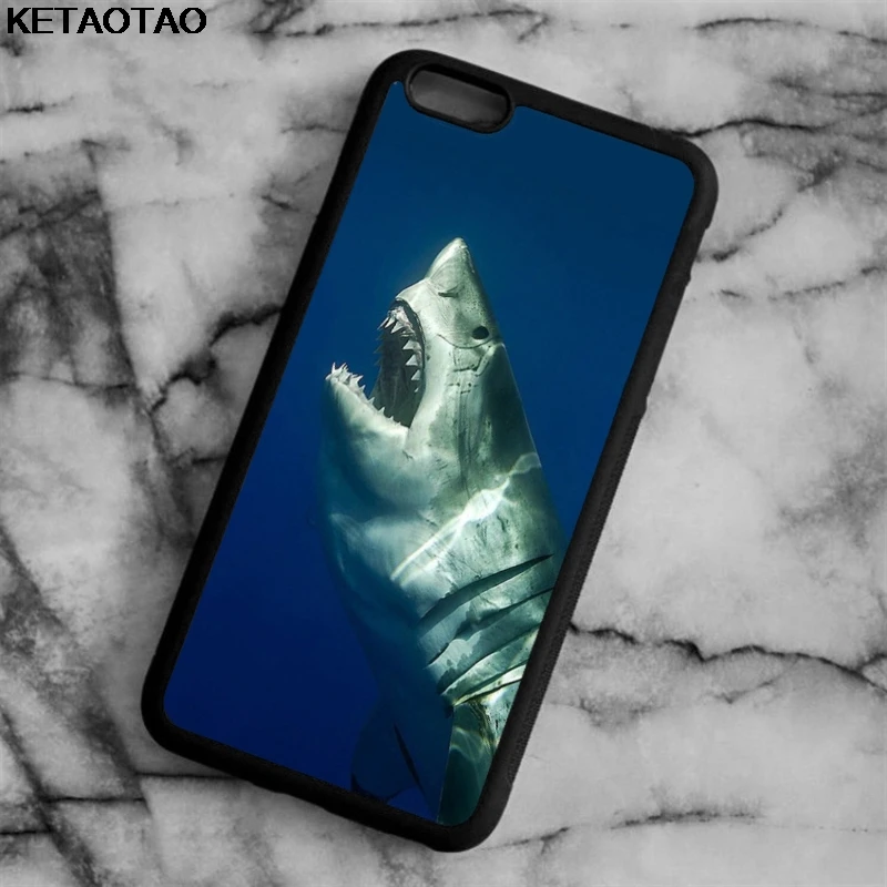 Чехол для телефона KETAOTAO Cool Fish Shark s для iPhone 4S SE 5C 5S 6S 7 8 Plus X XS XR 11 Pro Чехол из мягкого ТПУ резины и силикона - Цвет: Многоцветный