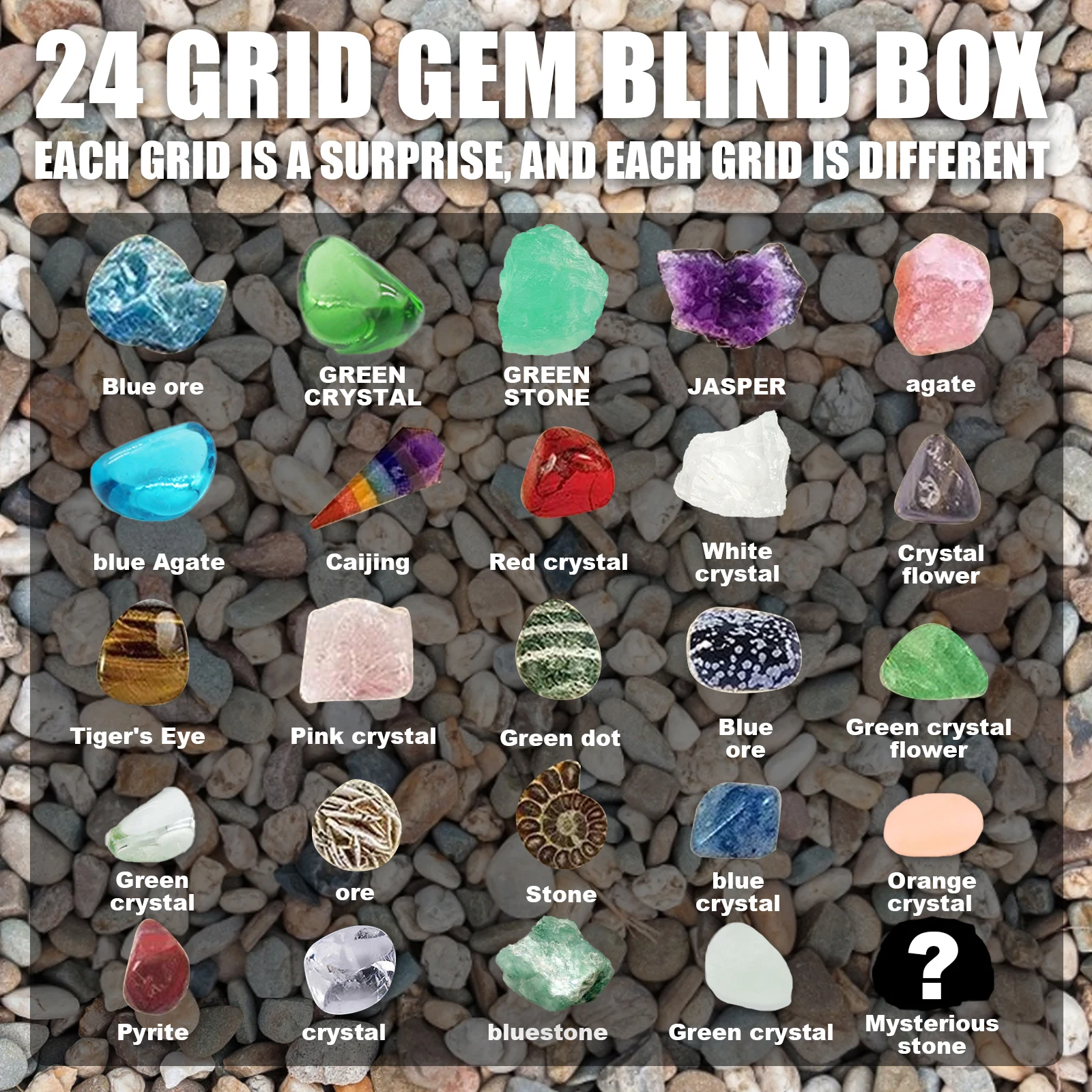 Healing Crystal Advent Calendar 2021, Toys National Geographic Rocks