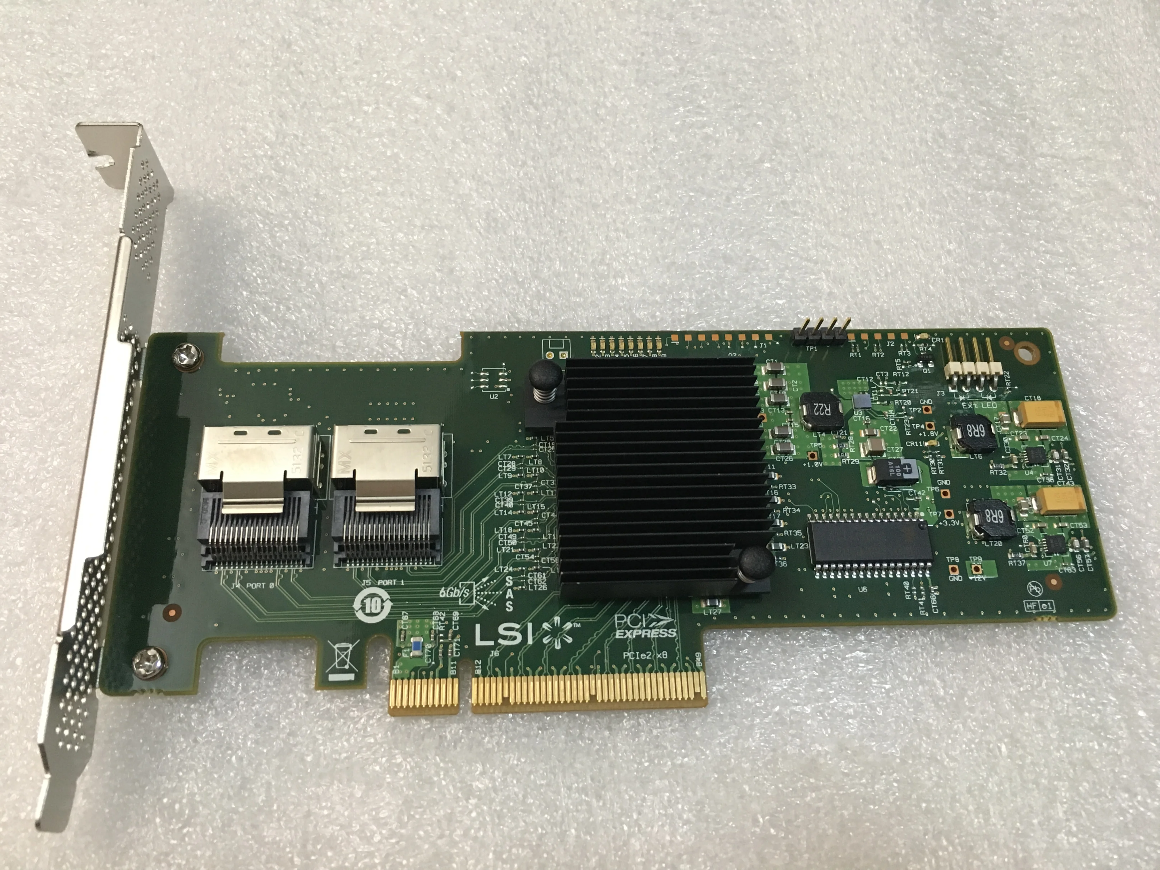 

LSI SAS 9210-8i 8-port 6Gb/s PCIe HBA RAID SATA Controller card=M1015 9211-8I