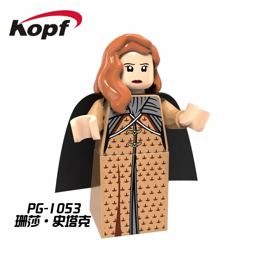 Строительные блоки Petyr Baelish Caitlin Stark Алисия Джейми Ланнистер Серсея Игра престолов лед и огонь игрушки для детей PG8072
