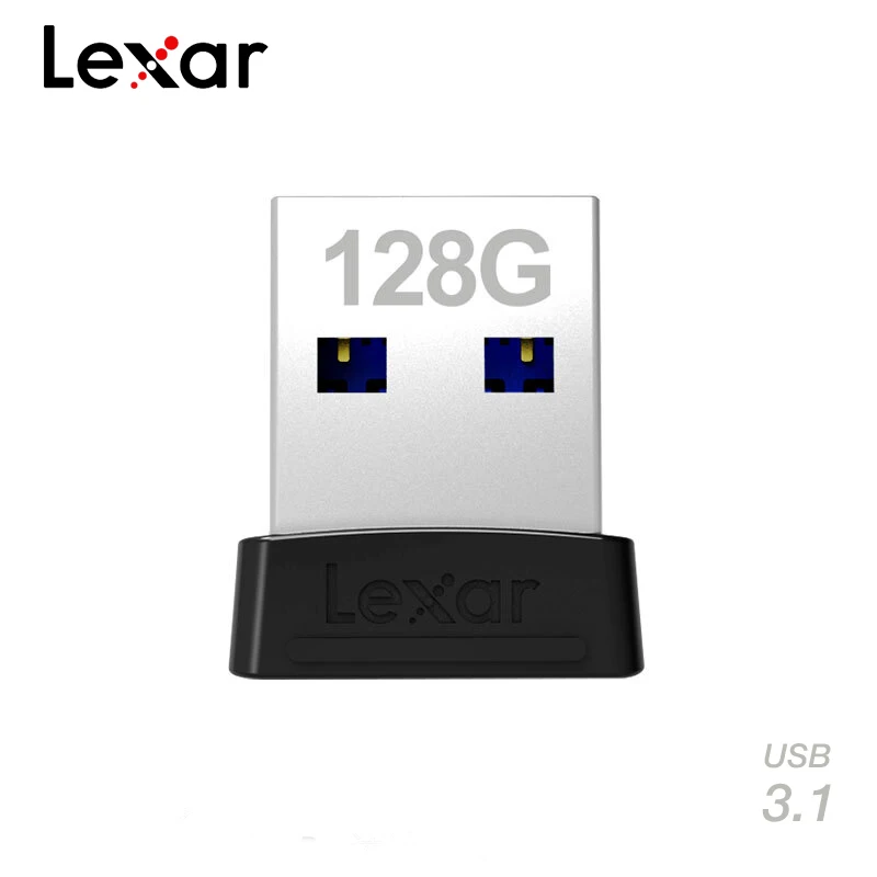 Lexar JumpDrive S47 USB 3 1 мини флэш накопитель 128 Гб 64 ГБ 32 256 бит AES металлическая Флешка Pen