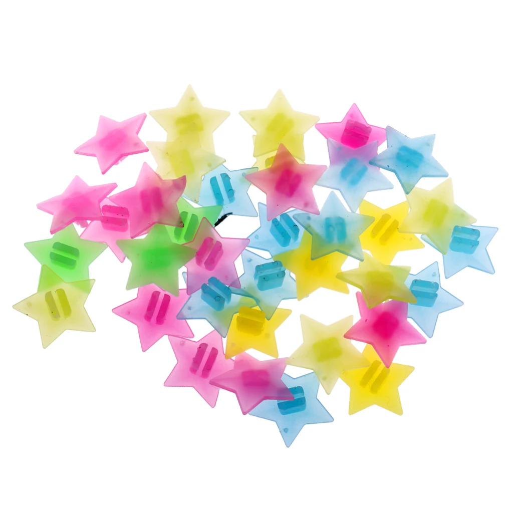 MagiDeal 36pcs Cycling Luminous Clip Wheel Spoke Decoration Bike