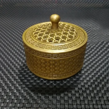 

Small brass incense burner Antique Xuande Furnace Brass sandalwood stove Incense burner for Buddha Pure copper incense burner