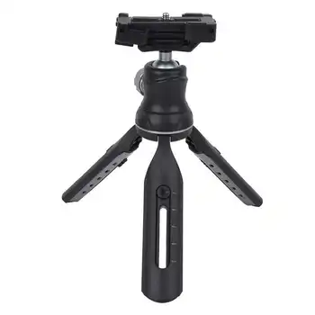 

Mini Metal Desktop Tripod with 1/4 Screw Universal Mobile Phone Tripod with Quick Release Plate Adapter Vlog Selfie Handle for