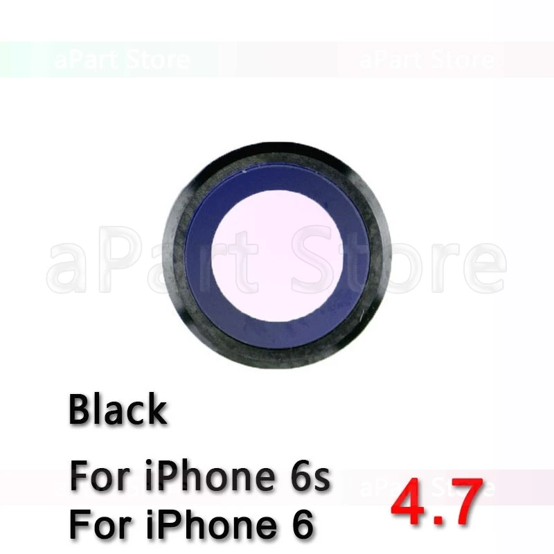 Для iPhone 6 6s Plus сапфировое стекло задняя камера стекло объектив кольцо Крышка Оригинальная Запасная часть - Цвет: 6s Black